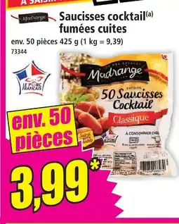 Norma Madrange saucisses cocktail fumées cuites offre