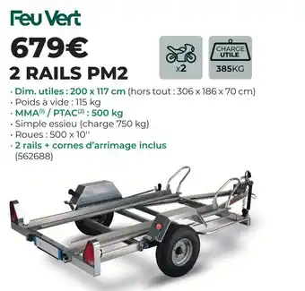Feu vert 2 rails pm2