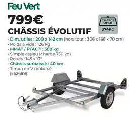 Feu Vert Feu vert châssis évolutif offre