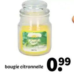 Wibra Bougie citronnelle offre