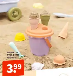 Wibra Set seau de plage glaces offre