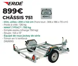 Feu Vert Erdé châssis 751 offre