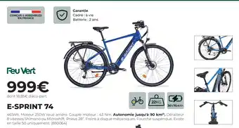 Feu vert e-sprint 74