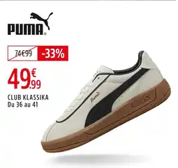 Intersport Puma club klassika offre