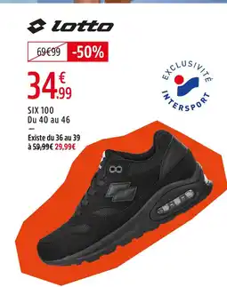 Intersport Lotto six 100 offre