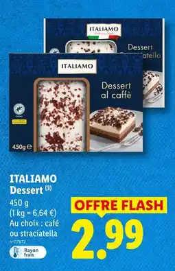 Lidl Italiamo dessert al caffè offre