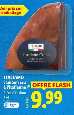 Lidl Italiano jambon cru à l'italienne offre