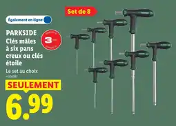 Lidl Parkside clés mâles à six pans creux offre