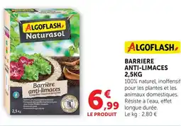 Super U Algoflash barrière anti-limaces 2,5kg offre