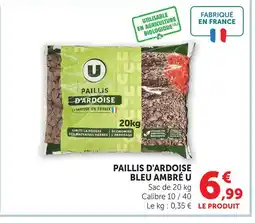 Super U U paillis d'ardoise bleu ambré offre