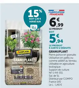 Super U Algoflash granupplant offre