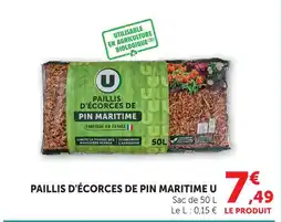 Super U U paillis d'écorces de pin maritime offre