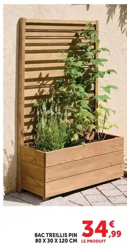 Super U Bac treillis pin offre