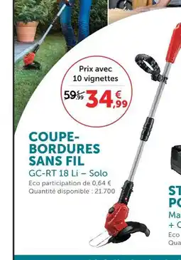 Super U Coupe-bordures sans fil gc-rt 18 li – solo offre
