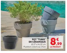 Super U Pot tunis en céramique offre