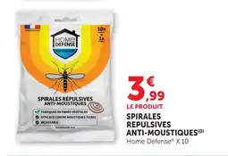 Super U Home défense spirales répulsives anti-moustiques offre
