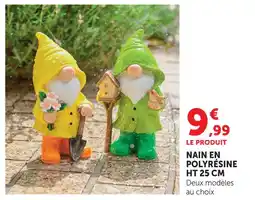 Super U Nain en polyrésine ht 25 cm offre