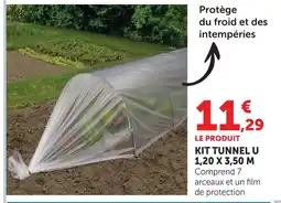 Super U U kit tunnel 1,20 x 3,50 m offre