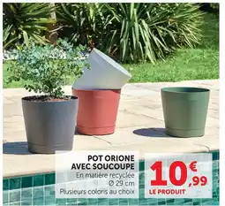 Super U Pot orione avec soucoupe offre