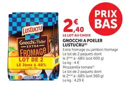 U Express Lustucru gnocchi à poêler offre
