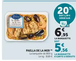 U Express Briau paella de la mer offre
