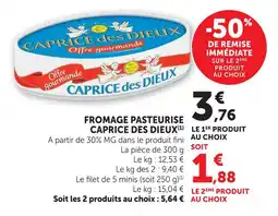 U Express Caprice des dieux fromage pasteurisé offre