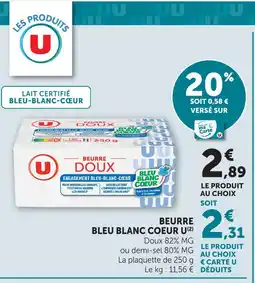 U Express U beurre offre