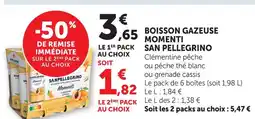 U Express San pellegrino boisson gazeuse momenti offre