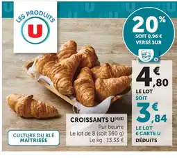 U Express U croissants pur beurre offre