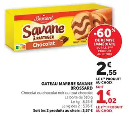 U Express Brossard gateau marbre savane offre