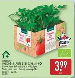 ALDI Pack de 6 plants de légumes bio offre