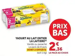 U Express La laitière - yaourt au lait entier offre