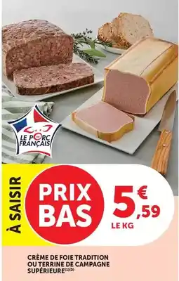 Hyper U Crème de foie tradition offre