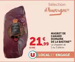 Hyper U Domaine de la bastine - magret de canard offre