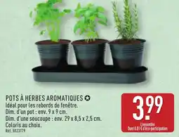 ALDI Pots à herbes aromatiques offre