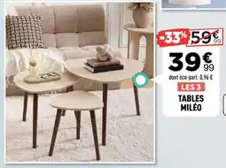 Centrakor Tables miléo offre