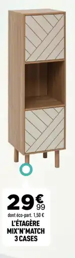 Centrakor L'étagère mix'n'match 3 cases offre