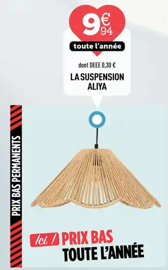 Centrakor La suspension aliya offre