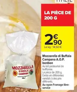 Carrefour Market Mozzarella di buffala campana a.o.p. bonbon offre