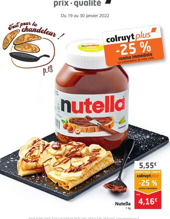 Colruyt Nutella offre