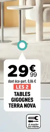 Centrakor Tables gigognes terra nova offre