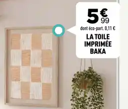Centrakor La toile imprimée baka offre