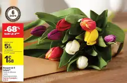 Carrefour Market Bouquet de 9 tulipes offre
