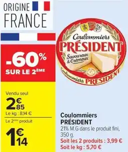 Carrefour Market Coulommiers président offre
