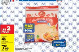 Carrefour Market Emmental râpé maxi format carrefour classic offre