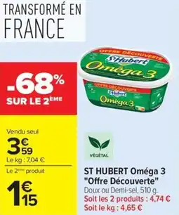 Carrefour Market St hubert oméga 3 offre découverte offre