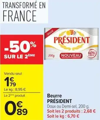 Beurre président