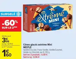 Carrefour Market Cônes glacés extrême mini nestlé offre