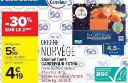 Carrefour Market Saumon fumé carrefour extra offre