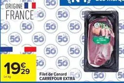 Carrefour Market Filet de canard carrefour extra offre